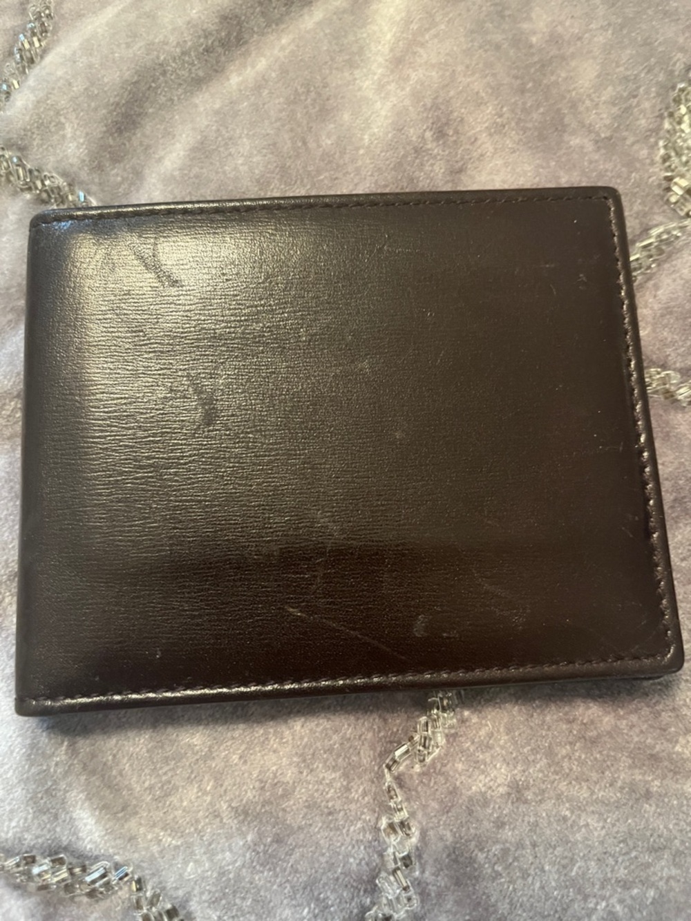 Bedat  Comens Leather Card  Key Holder Wallet  Dark Brown
